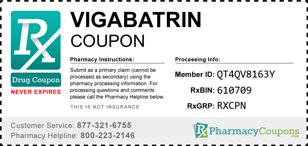 Vigabatrin Prescription Drug Coupon with Pharmacy Savings