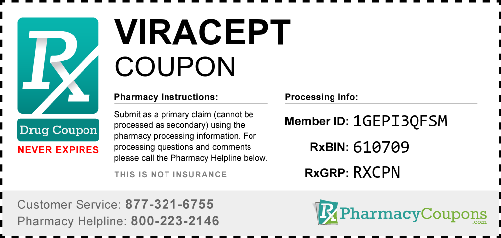 Viracept Prescription Drug Coupon with Pharmacy Savings