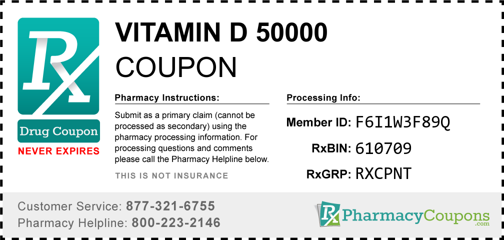 Vitamin d 50000 Prescription Drug Coupon with Pharmacy Savings