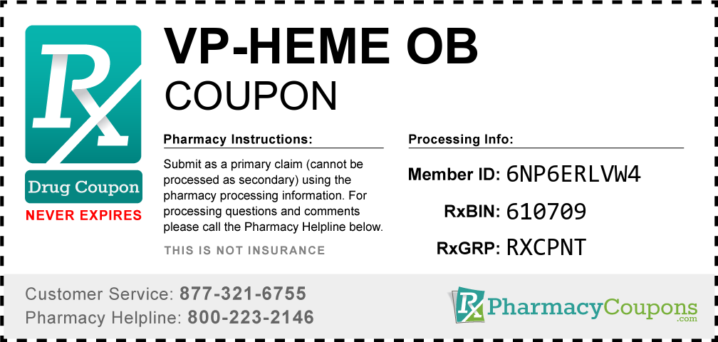 Vp-heme ob Prescription Drug Coupon with Pharmacy Savings