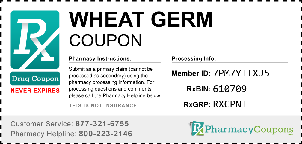 Wheat germ Prescription Drug Coupon with Pharmacy Savings