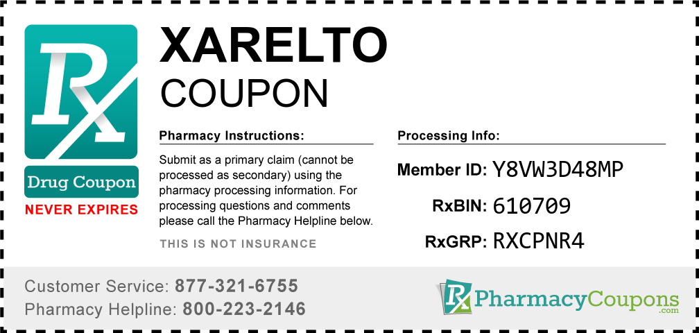 Xarelto Prescription Drug Coupon with Pharmacy Savings