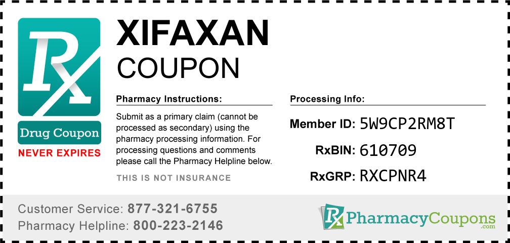 Xifaxan Prescription Drug Coupon with Pharmacy Savings