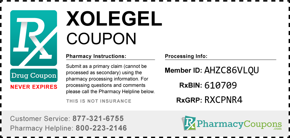 Xolegel Prescription Drug Coupon with Pharmacy Savings