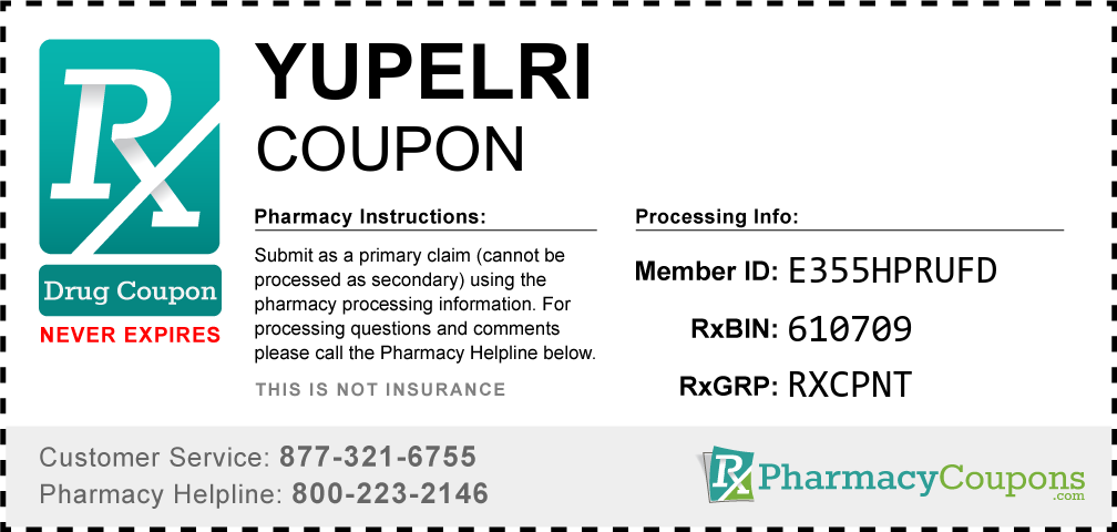 Yupelri Prescription Drug Coupon with Pharmacy Savings
