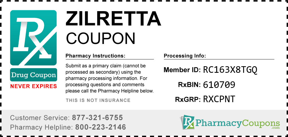 Zilretta Prescription Drug Coupon with Pharmacy Savings