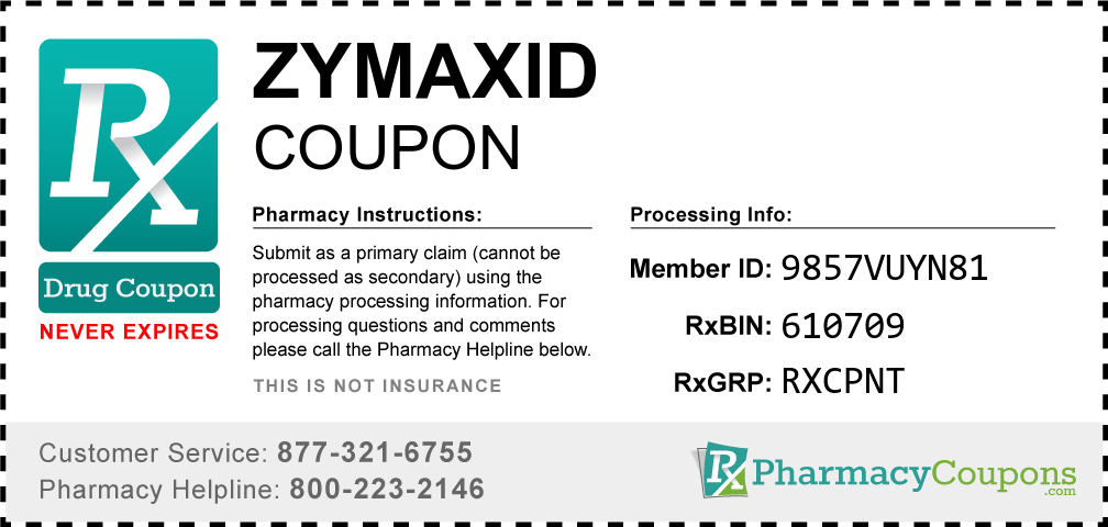 Zymaxid Prescription Drug Coupon with Pharmacy Savings